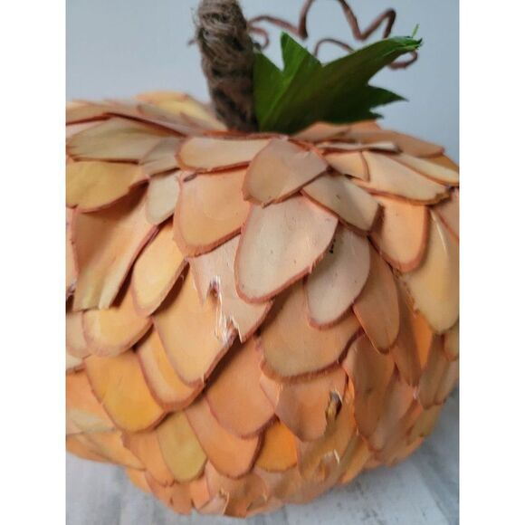 pumpkin large fall thanksgiving centerpiece Wood Halloween decor abstract - Picture 7 of 13